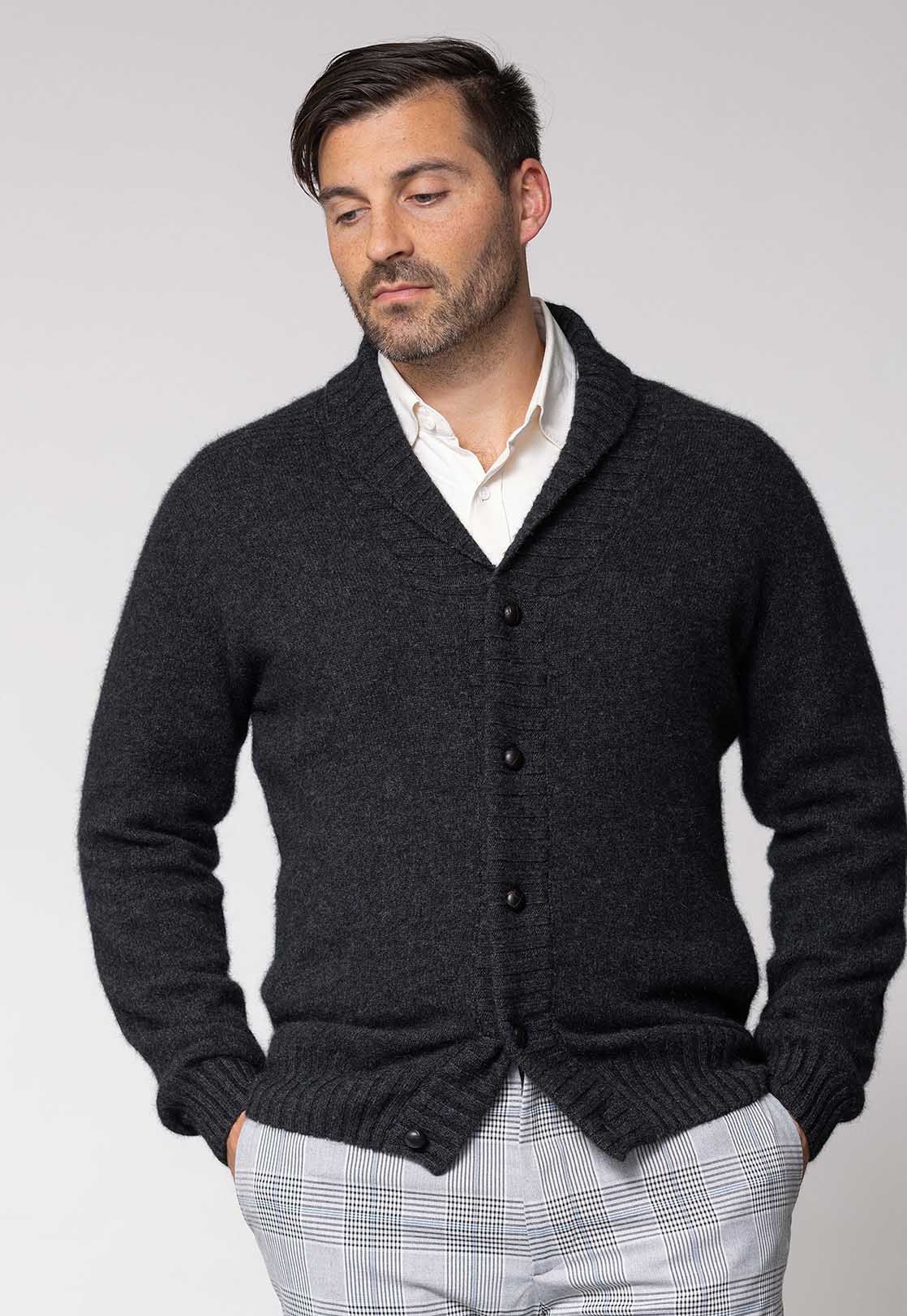 Men's Merino Possum Shawl Collar Cardigan – UGG Australian Collection