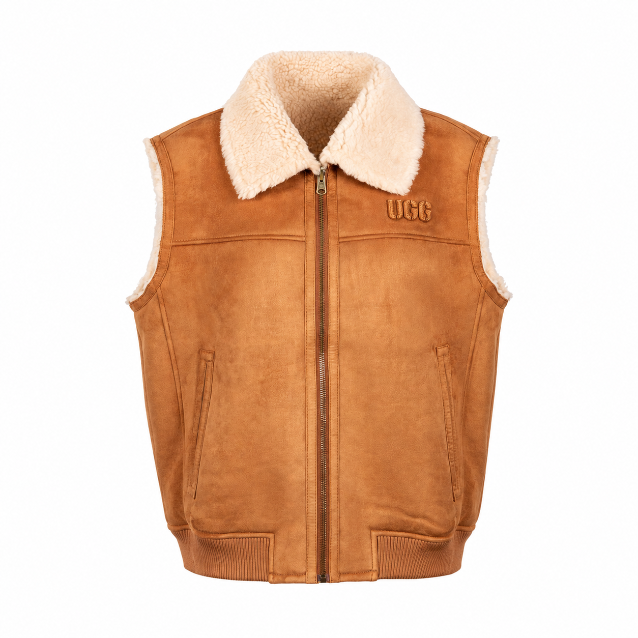 UGG Women's Lorne Reversible Zip Vest - Chestnut/Natural