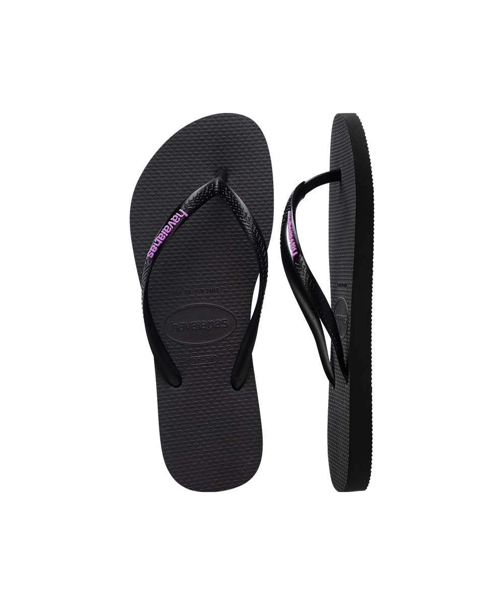 Havaianas Women's Slim Rubber Logo Thong